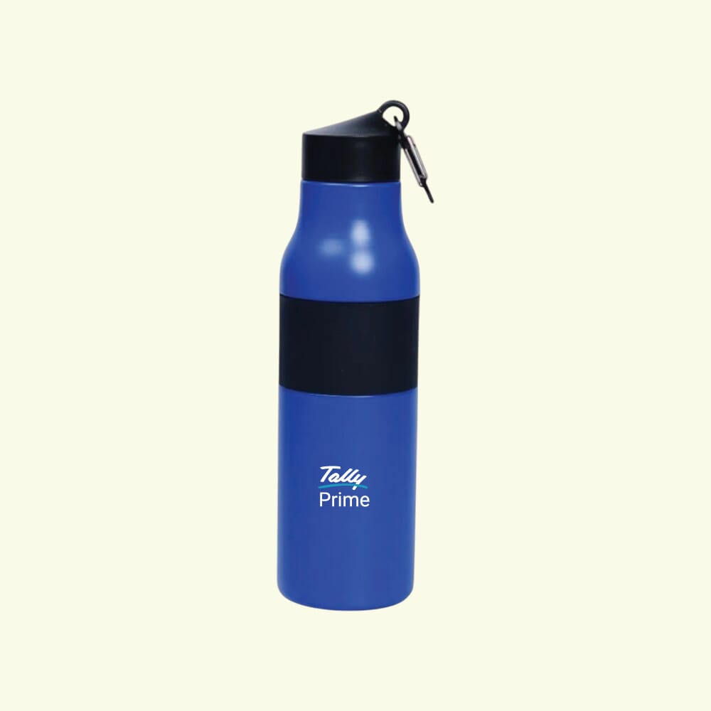 Atom Bottle- Blue With Black- 500ml